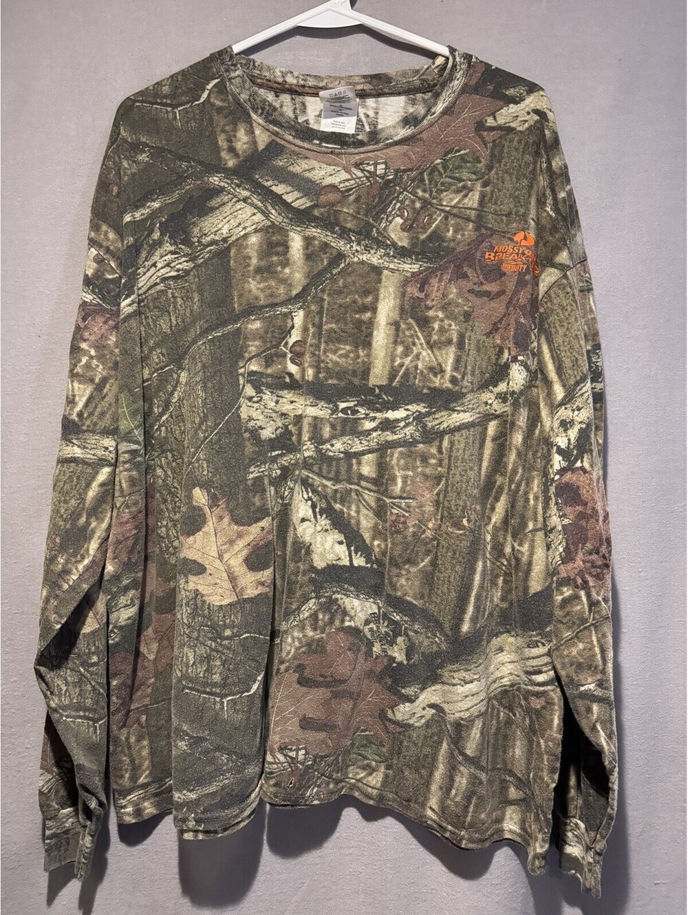 VTG Mossy Oak Break-Up Infinity Camo Pullover Long Sleeve Shirt 2XL Hunting